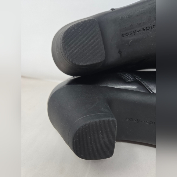 Easy Spirit Women's Ankle Boots Sz 9M Black Faux Leather Casual Ultimate Comfort - Picture 6 of 11